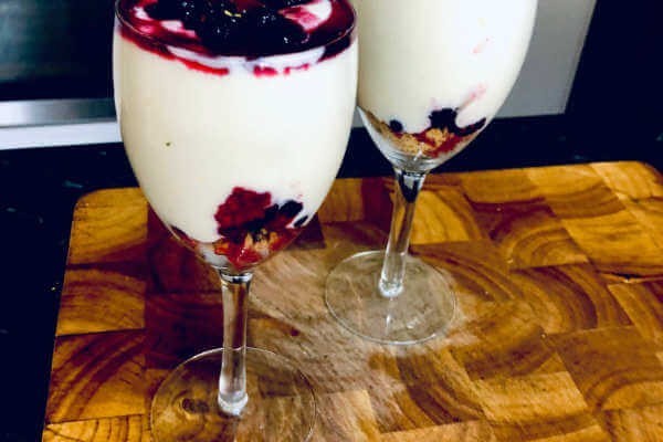 Mixed Berry Cheesecake Pots