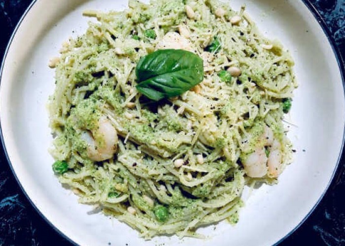 Prawn Pesto Pasta